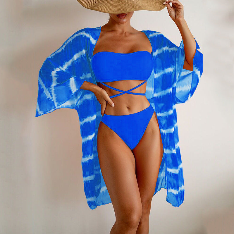 Conjunto Biquini e Saída Tropical Glam