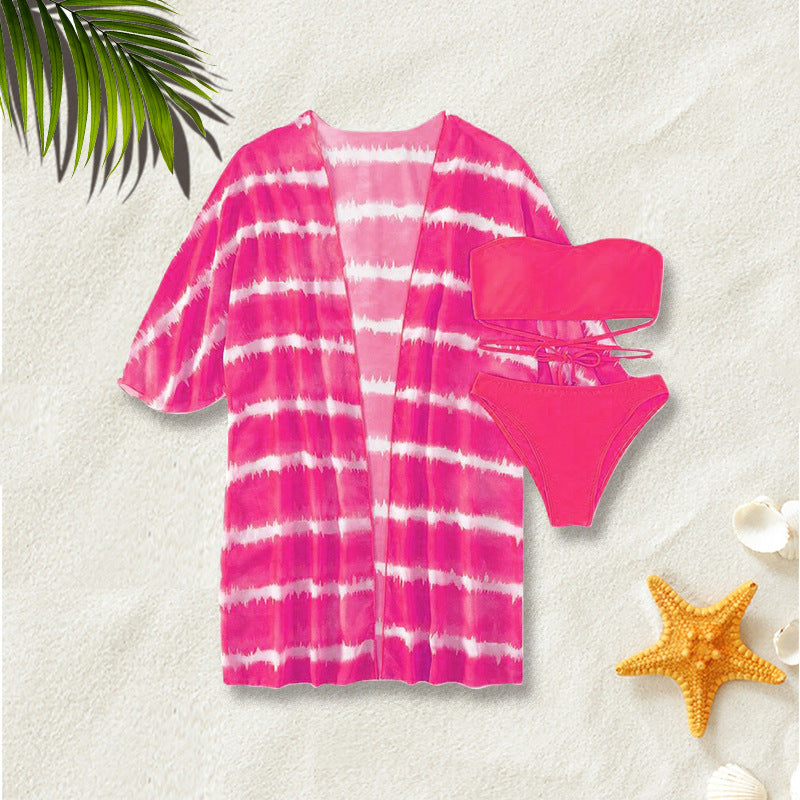 Conjunto Biquini e Saída Tropical Glam