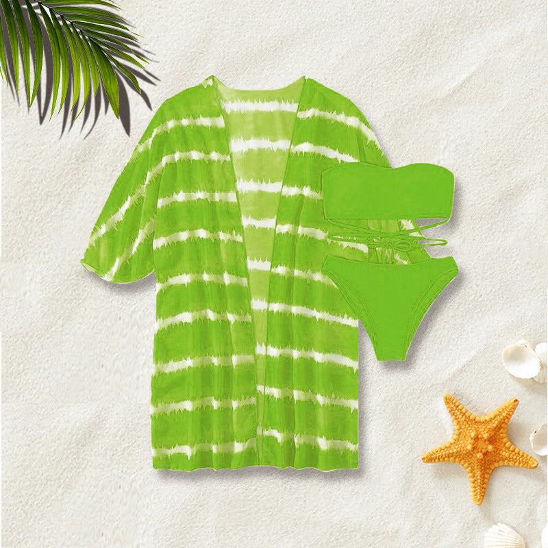 Conjunto Biquini e Saída Tropical Glam